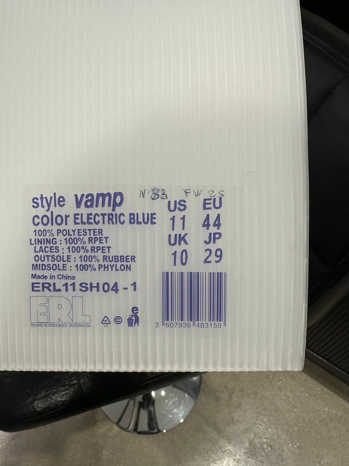 ERL ERL - Vamps Skate Sneaker Blue Size US 11 / EU 44 - 7 Thumbnail