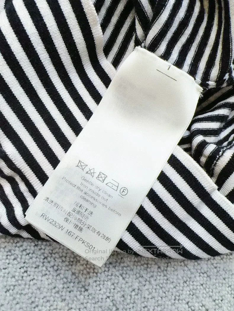Louis Vuitton Louis Vuitton Black and white striped short sleeves Size L / US 10 / IT 46 - 6 Thumbnail