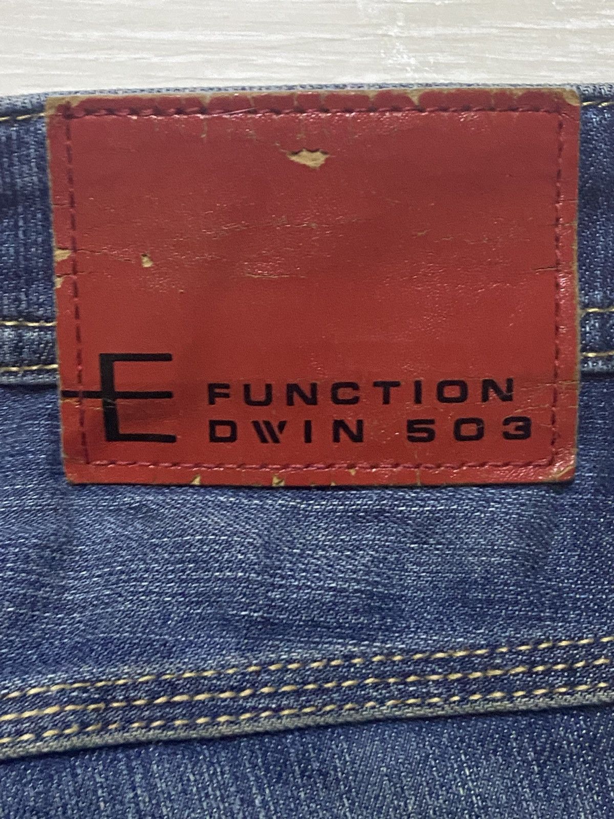 Edwin Vintage Edwin 503 E Function Twist Leg Curve Slim Jeans Size US 32 / EU 48 - 12 Thumbnail