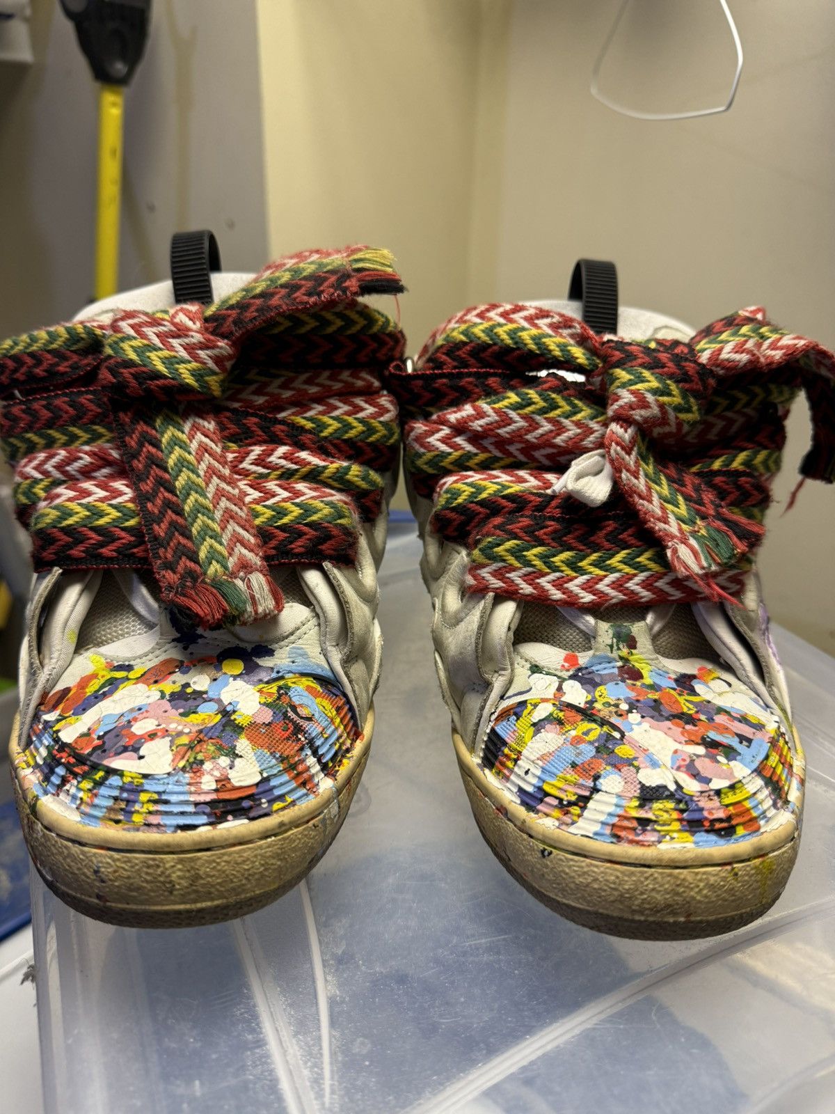 Gallery x Lanvin Printed Curb Sneakers