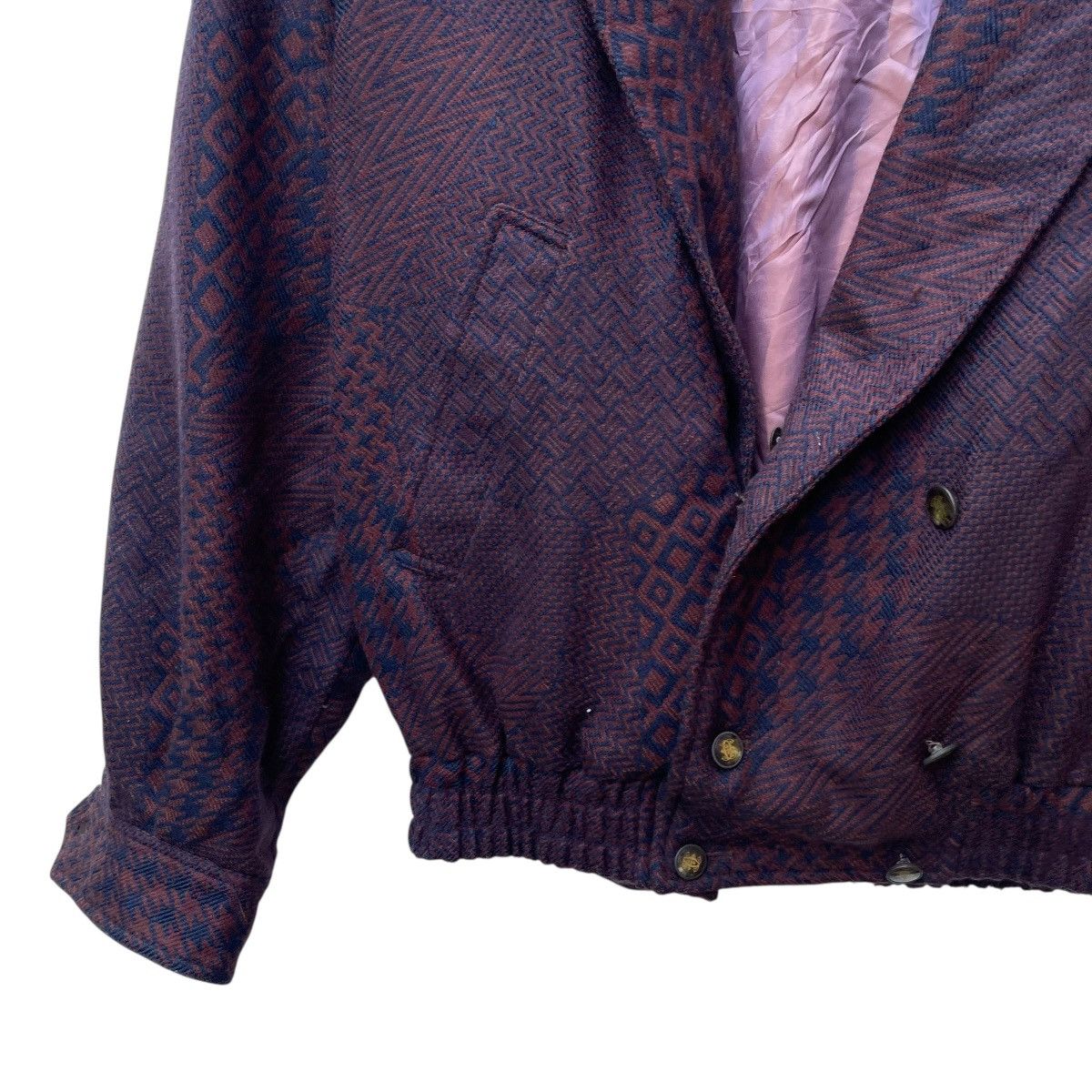 Homespun Knitwear 💥Vintage Lancel Paris Drape Jacket Size US M / EU 48-50 / 2 - 4 Thumbnail