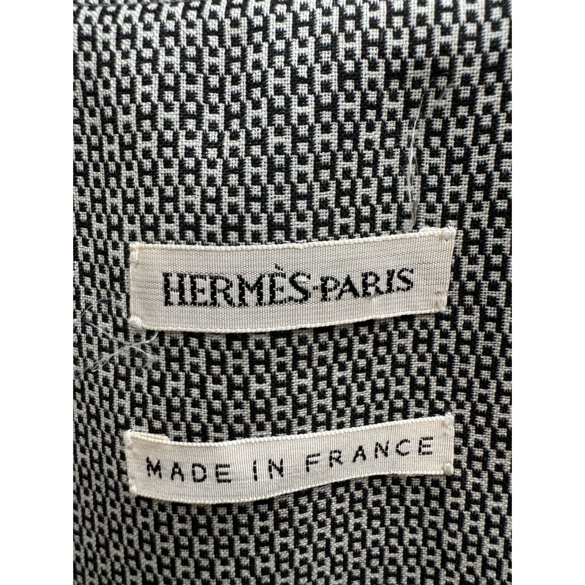 Hermes Grey “H” Monogram Wrap Skirt Size 26" / US 2 / IT 38 - 6 Thumbnail