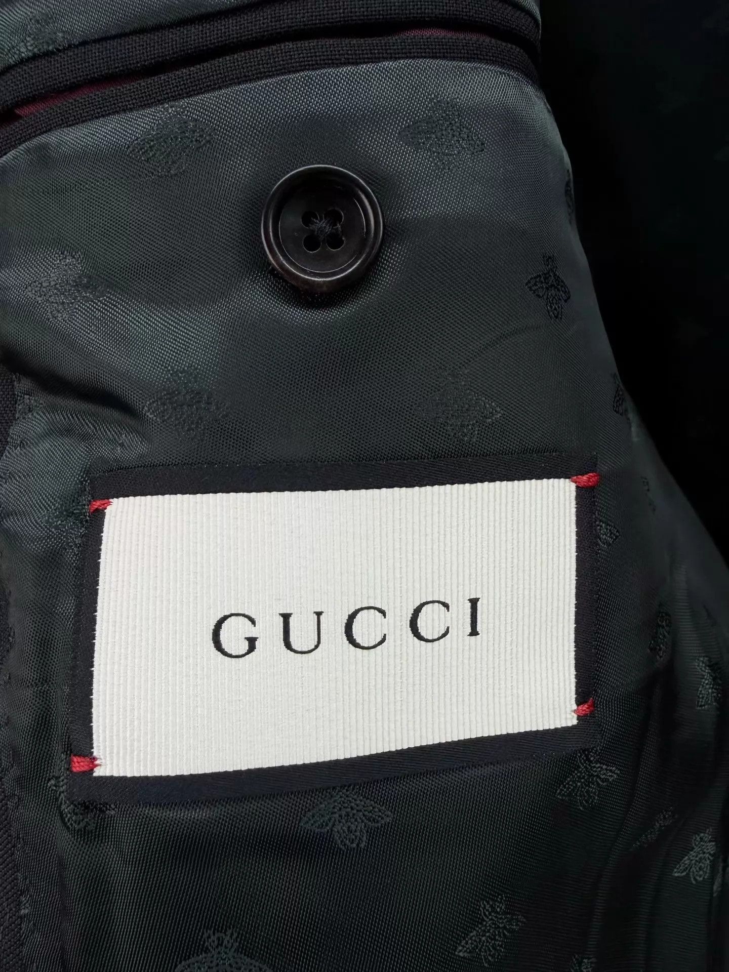 Gucci Gucci Black Suit Jacket 48 NWT Size 48R - 5 Thumbnail