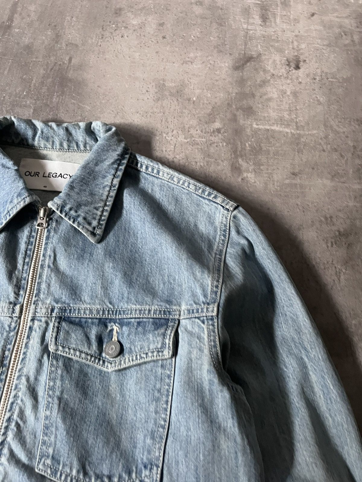 Our Legacy Our Legacy Light Denim jacket zip blue Size US S / EU 44-46 / 1 - 11 Thumbnail