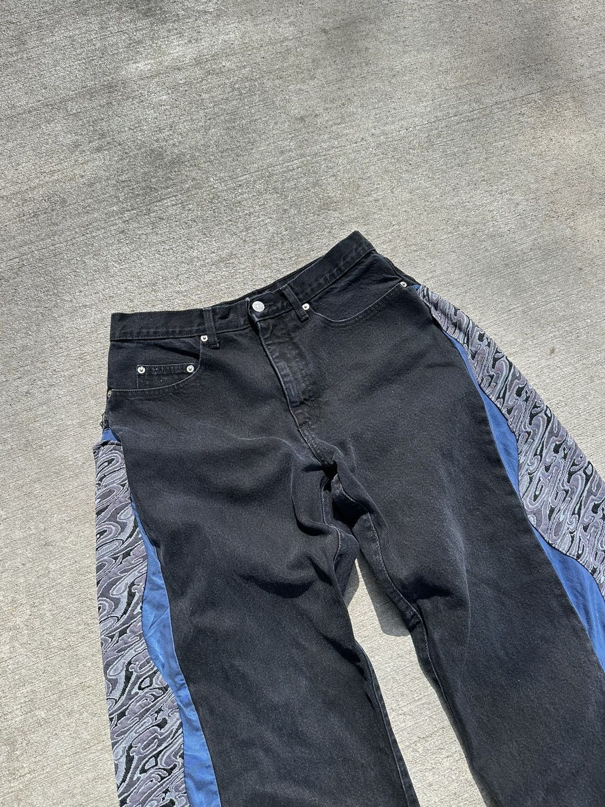 Guess × Vintage Guess 90s Custom Black Denim High Rise Jeans Made in USA Size 32" / US 10 / IT 46 - 5 Thumbnail