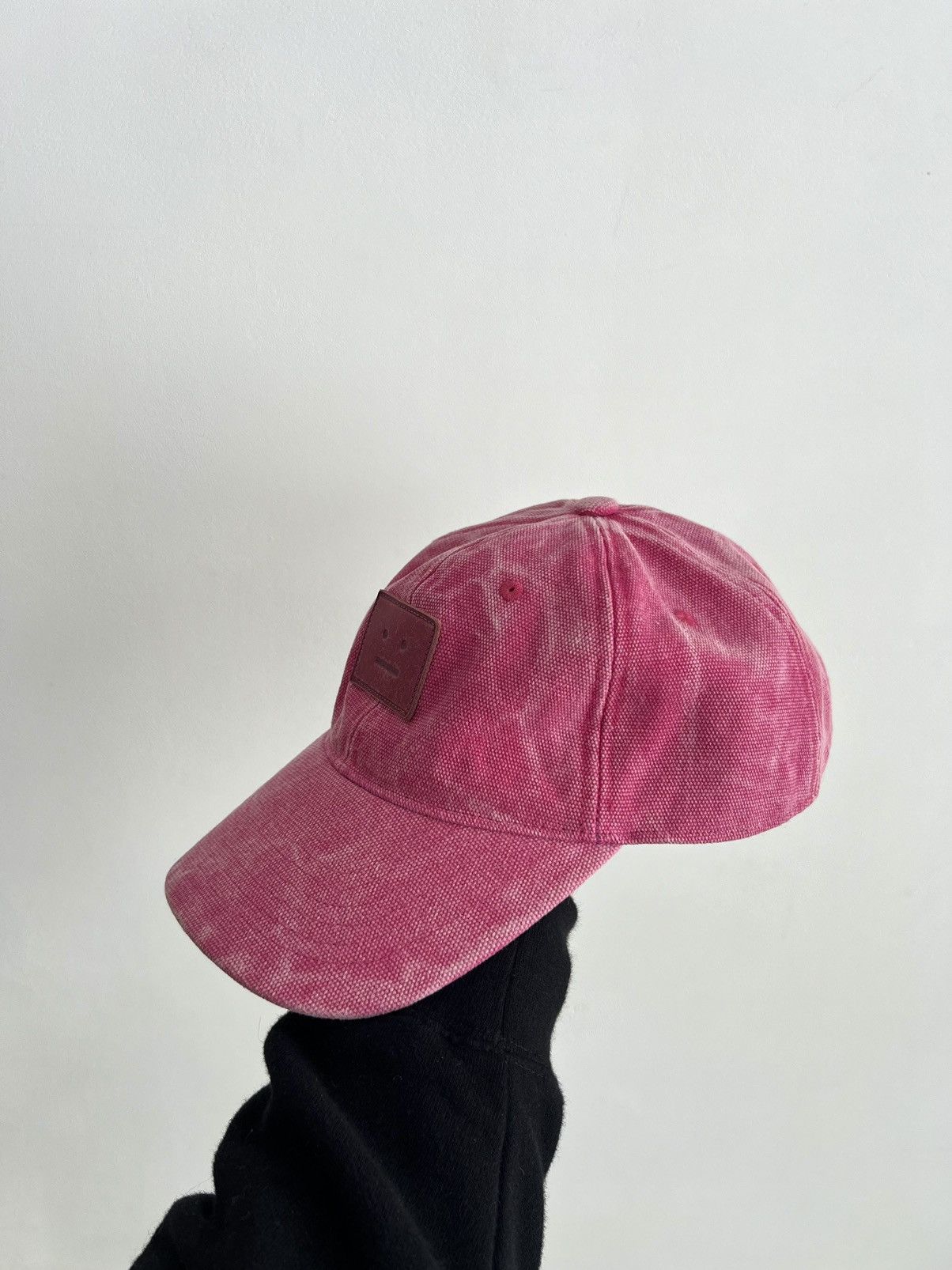 Acne Studios 🔥Acne Studios Pink Faded Canvas Heavy Leather Patch Cap Size ONE SIZE - 13 Thumbnail