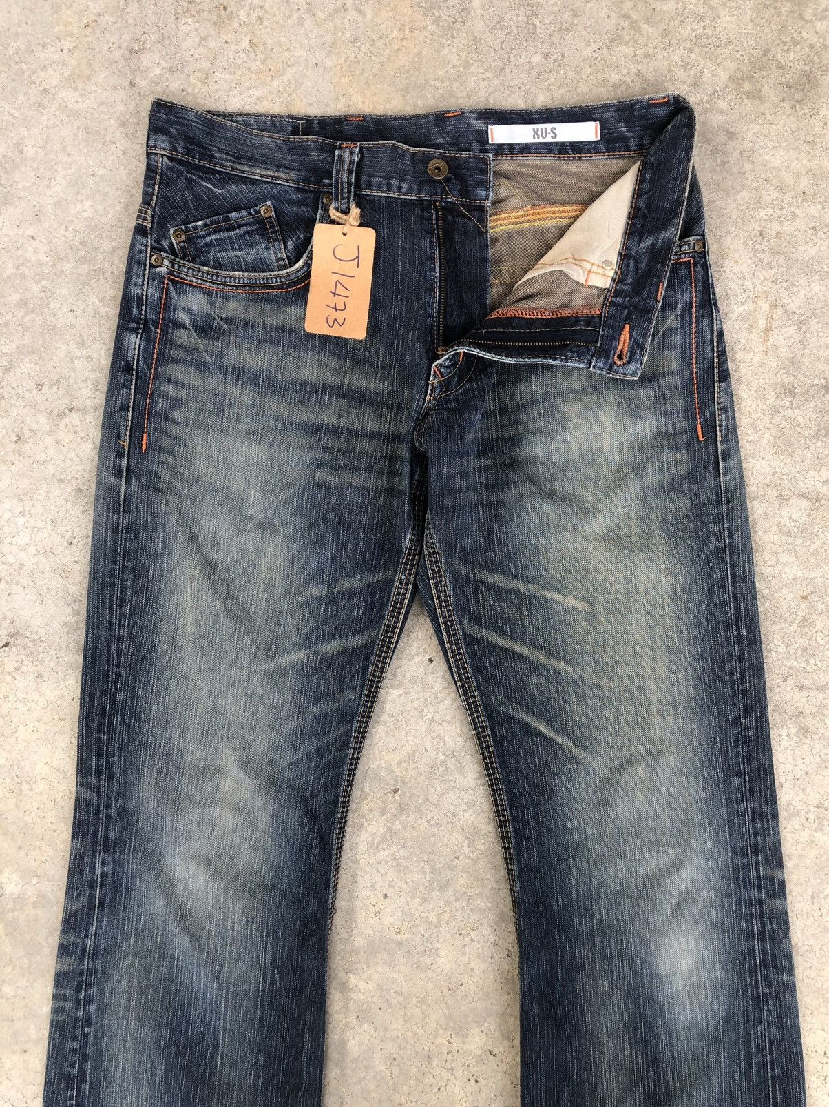 If Six Was Nine Japanese Edwin Bootcut Flare Distressed Jeans Size US 34 / EU 50 - 9 Thumbnail