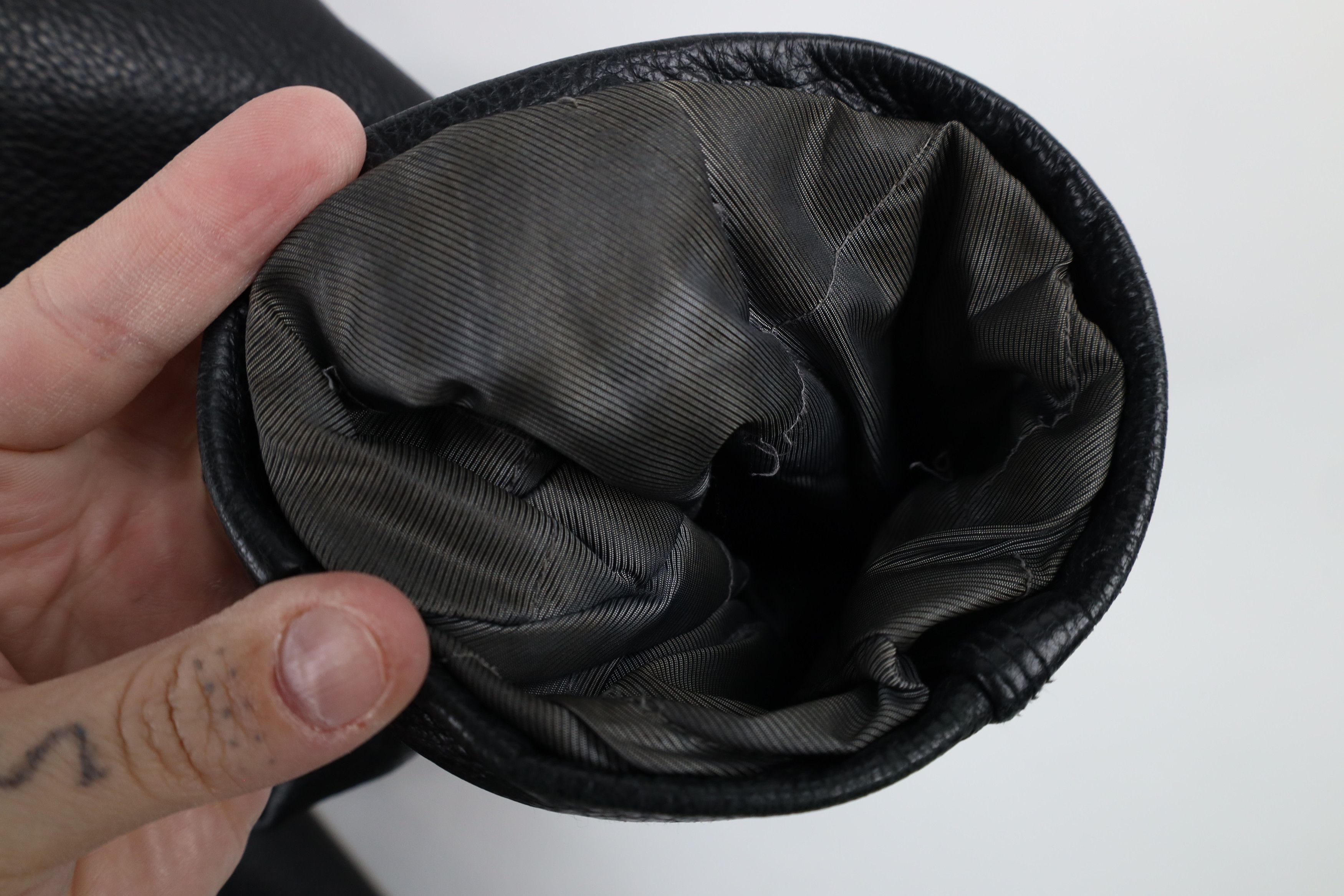 Vintage Vintage 90s Streetwear Leather Full Button Jacket Coat Black Size US L / EU 52-54 / 3 - 6 Thumbnail