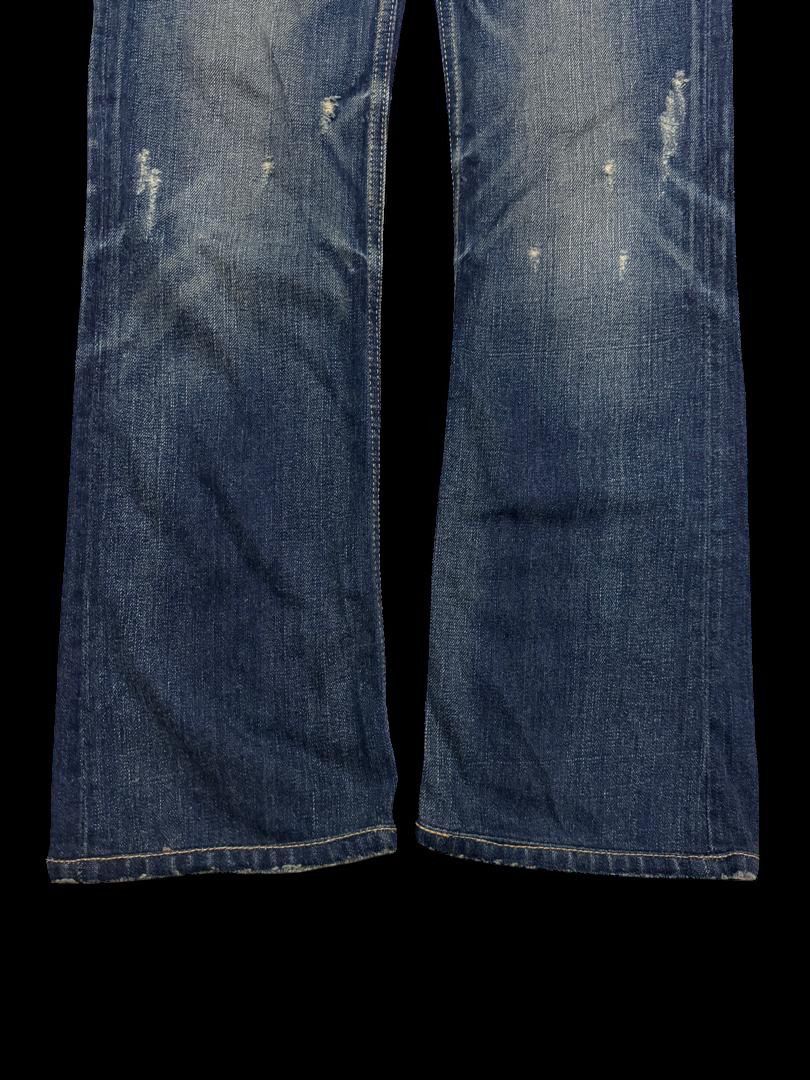 Japanese Brand FLARED Blue Blue Japanese Rusty Mudwash Distressed Grunge Size US 28 / EU 44 - 8 Thumbnail
