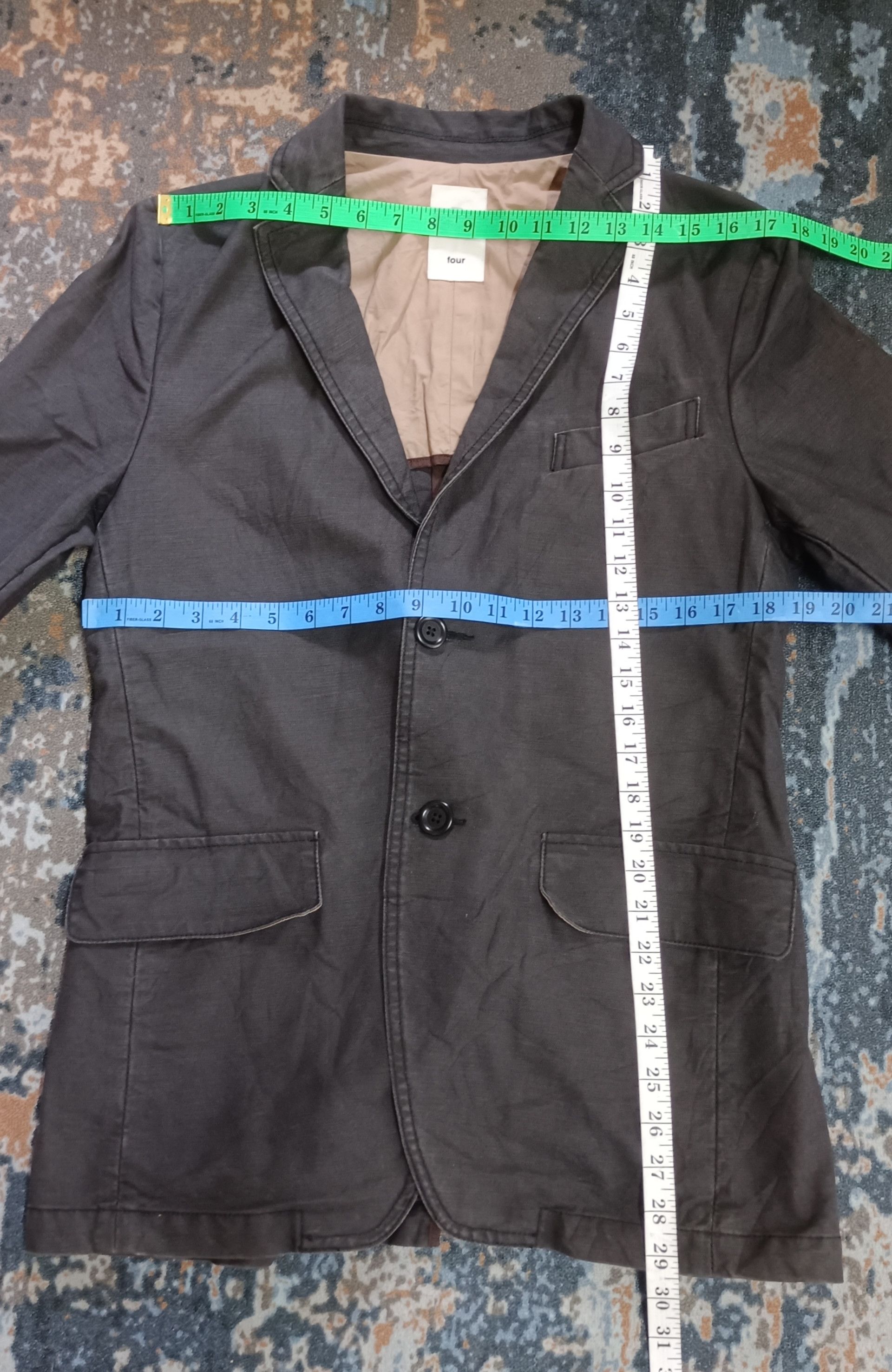 Japanese Brand Studio Oribe Four Coat Men Jacket Size US M / EU 48-50 / 2 - 12 Thumbnail