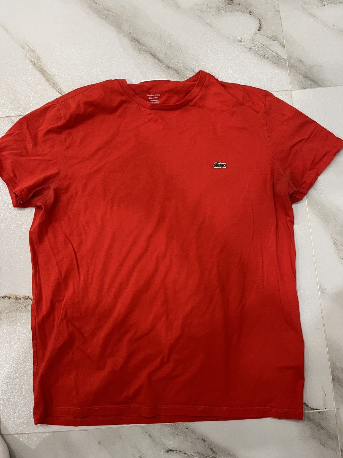 Lacoste Lacoste red tee Size US L / EU 52-54 / 3 - 1 Thumbnail