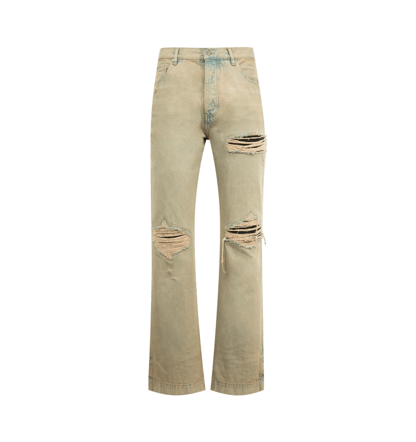 Amiri o1h1sh10526 Mx1 Straight Flare Jean Size US 30 / EU 46 - 1 Thumbnail