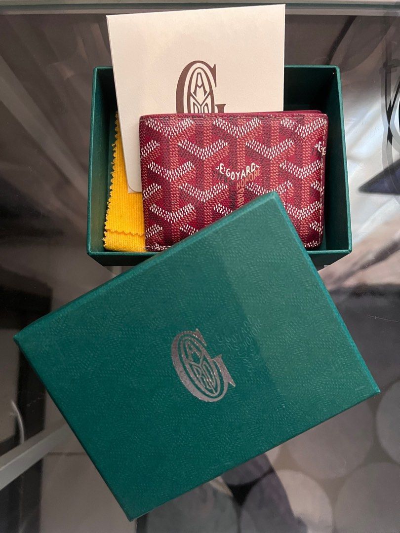 Goyard Genuine Bifold Victoire 8 Cards Wallet In Green Colour Brand New