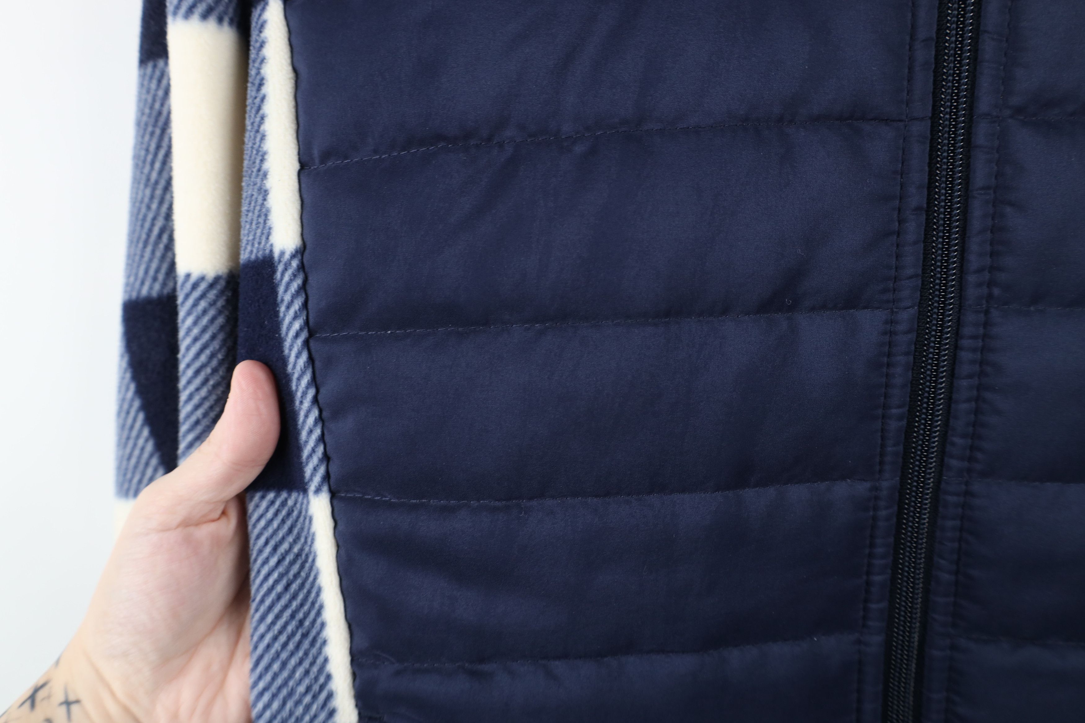 Ralph Lauren × Vintage Vintage 90s Ralph Lauren Quilted Fleece Full Zip Jacket Size L / US 10 / IT 46 - 6 Thumbnail