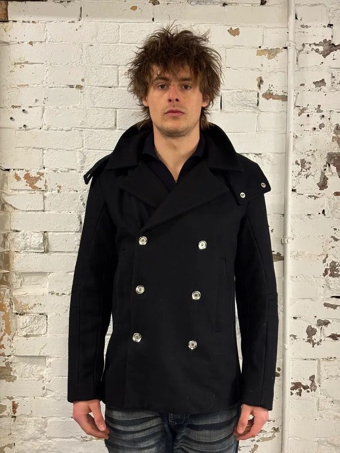 Gucci 2000s Gucci Black Wool Double-Breasted Coat Size US M / EU 48-50 / 2 - 3 Thumbnail