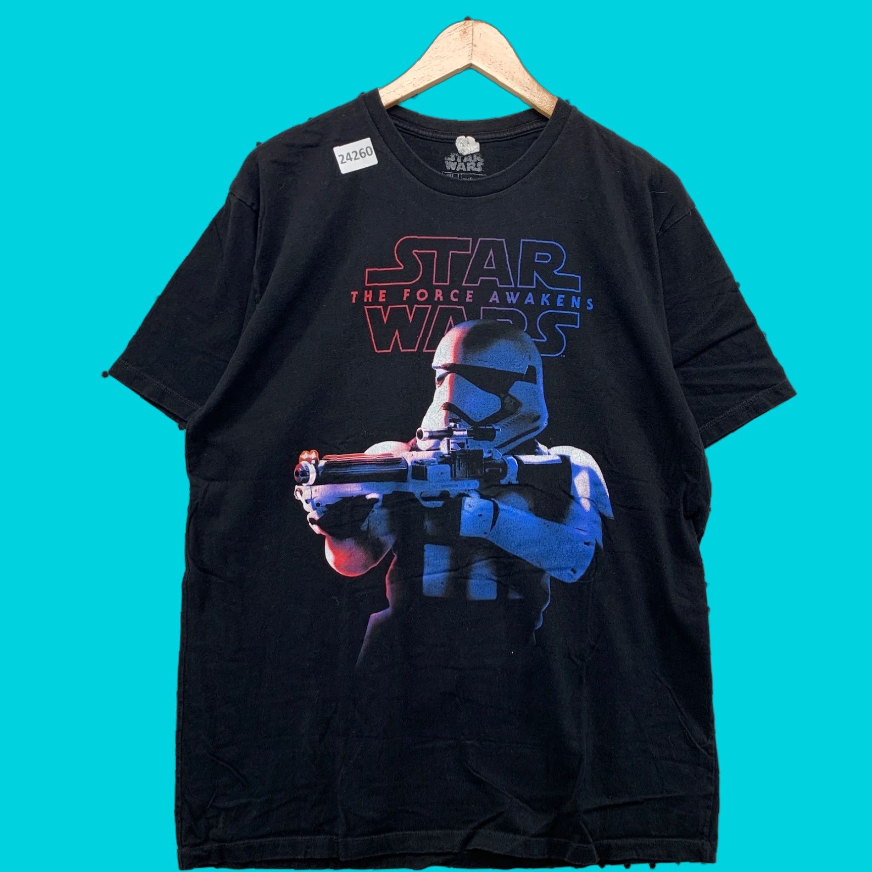 Star Wars Star Wars Shirt Black Stormtroopers Adult XL Short Sleeve Movie TEE 22x29 Size US XL / EU 56 / 4 - 1 Thumbnail