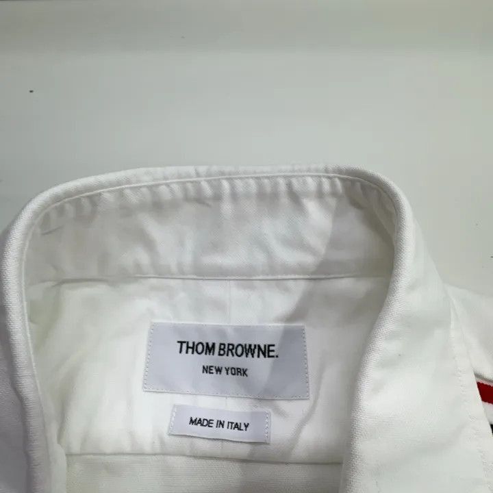 Thom Browne Thom Browne Logo Pattern Long Sleeve Shirt -2507 Size US M / EU 48-50 / 2 - 5 Thumbnail