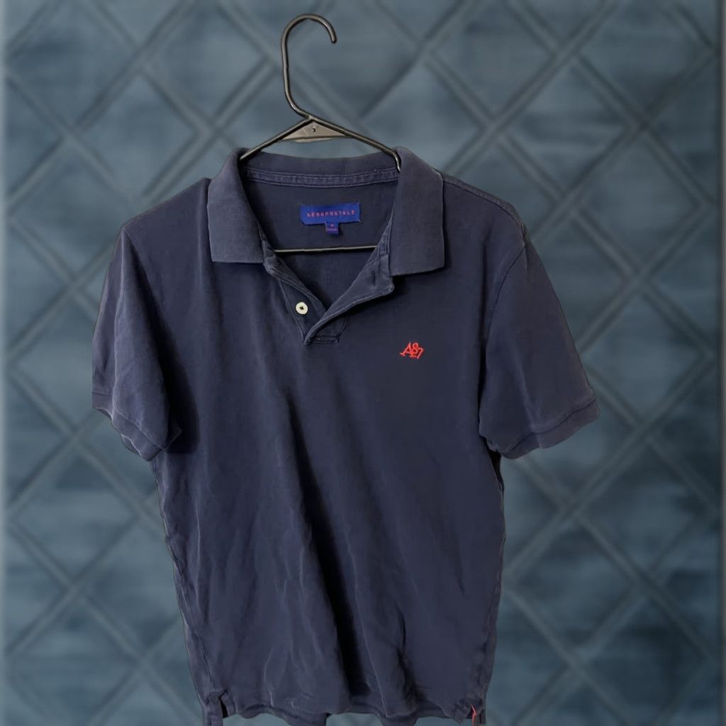 Aeropostale VINTAGE Aeropostale Polo Shirt Mens M Navy Blue Short Sleeve Preppy Collar Casual Size US M / EU 48-50 / 2 - 1 Thumbnail