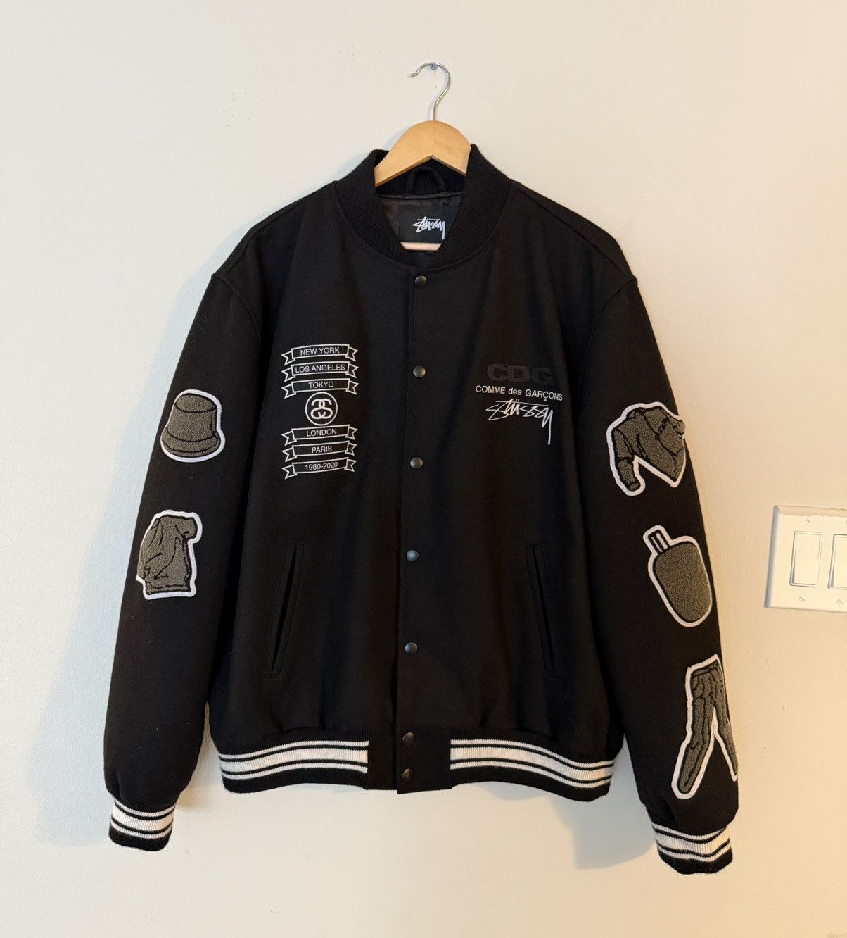 Stussy Casentino wool varsity jacket XL | Grailed