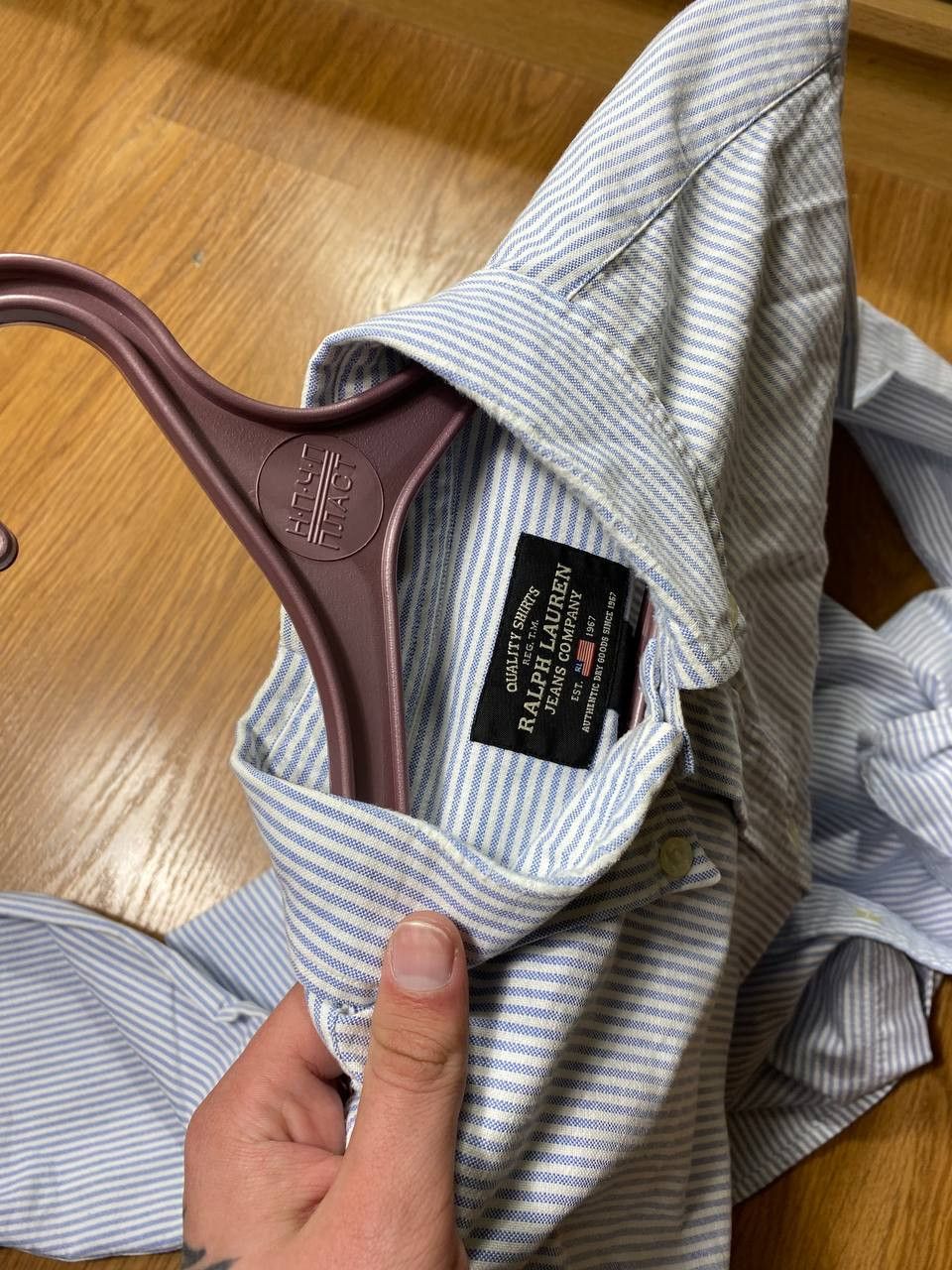 Polo Ralph Lauren × Ralph Lauren × Vintage Polo Ralph Lauren Vintage Mens Long Sleeve Striped Shirt Size US M / EU 48-50 / 2 - 13 Thumbnail