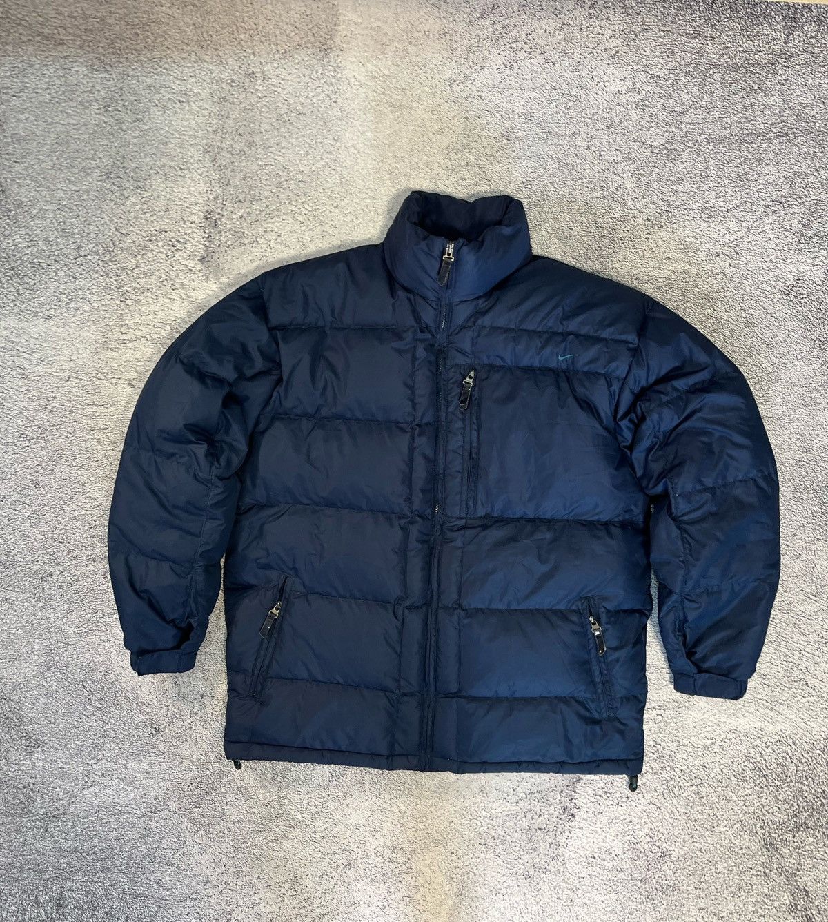 Nike Nike Men’s Down Jacket Puffer Winter Vintage Blue Mini Logo Size US S / EU 44-46 / 1 - 1 Thumbnail