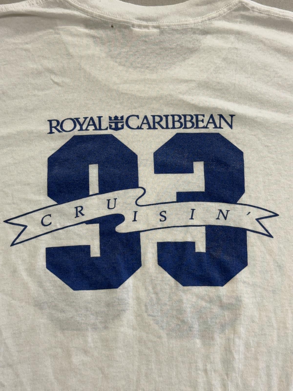Designer Vtg Royal Carribbean T-shirt 1993 Cruisin Tee Made in USA XL Size US XL / EU 56 / 4 - 5 Thumbnail