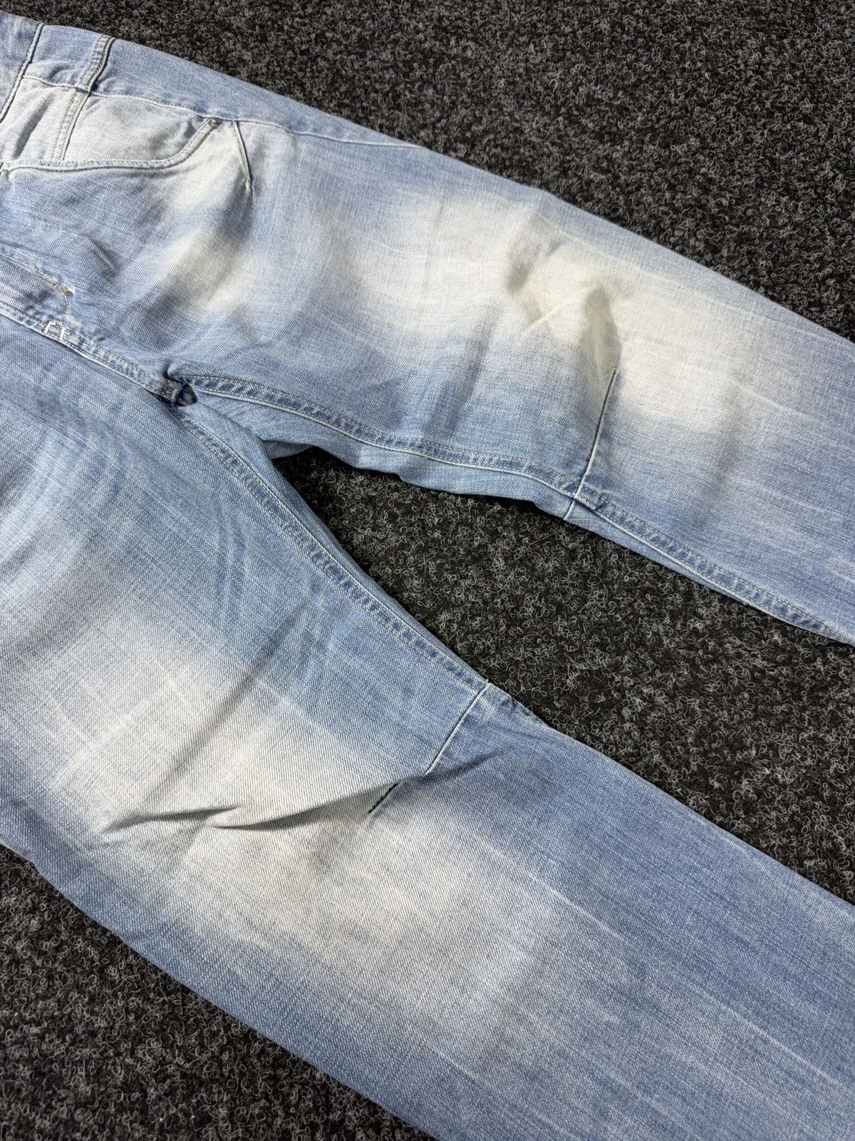 Diesel Luxury 00s Diesel Fayza Relaxed Tapered Rock Punk Jeans Y2K Size 29" - 5 Thumbnail