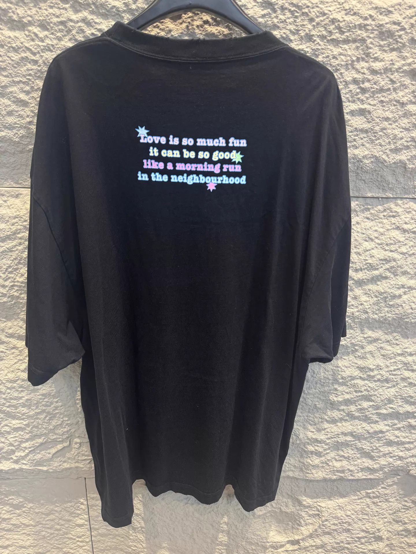Balenciaga Balenciaga LoveBear black short sleeve tee Size L / US 10 / IT 46 - 4 Thumbnail