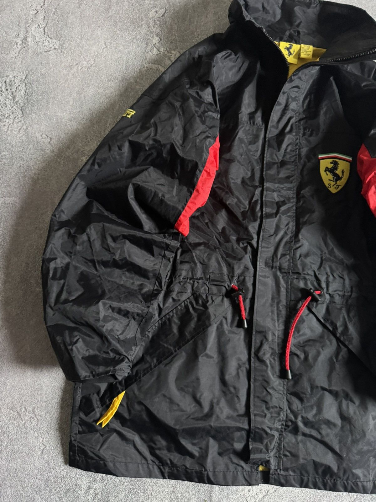 Vintage Ferrari XL official jacket zip nylon coat parka bomber 90s Size US XL / EU 56 / 4 - 4 Thumbnail