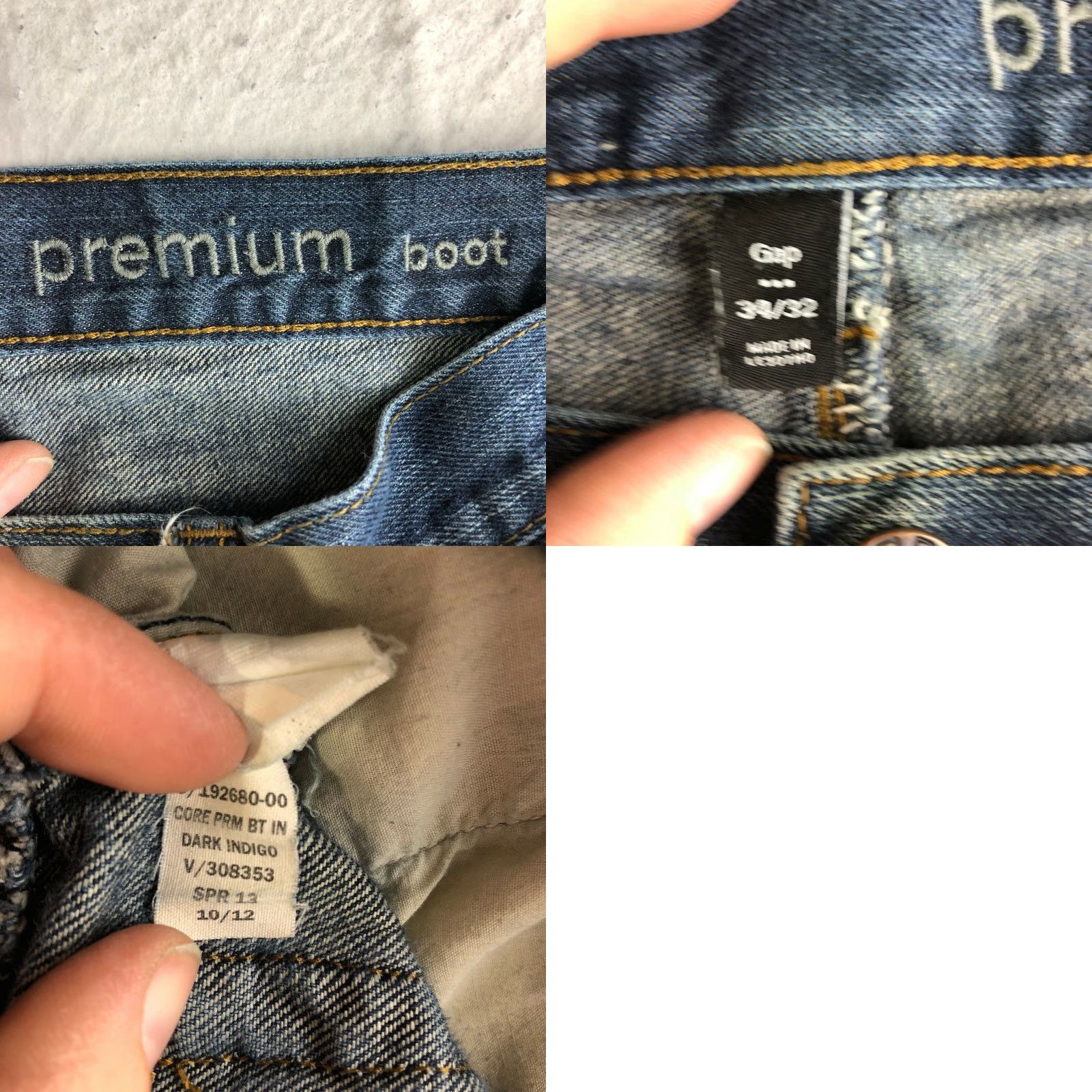 Gap Gap 1969 Jeans Men 34x32 Mid Rise Straight Blue Denim Casual Regular Rise Jeans Mens Size US 34 / EU 50 - 8 Thumbnail