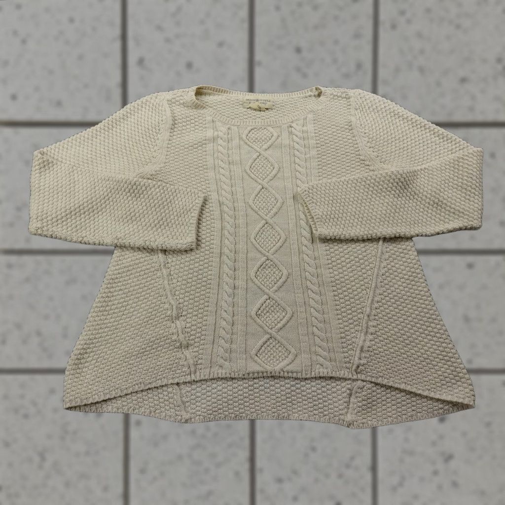 Vintage VINTAGE Denim & Supply Ralph Lauren Sweater Womens M Beige Cable-Knit Pullover Size M / US 6-8 / IT 42-44 - 1 Thumbnail