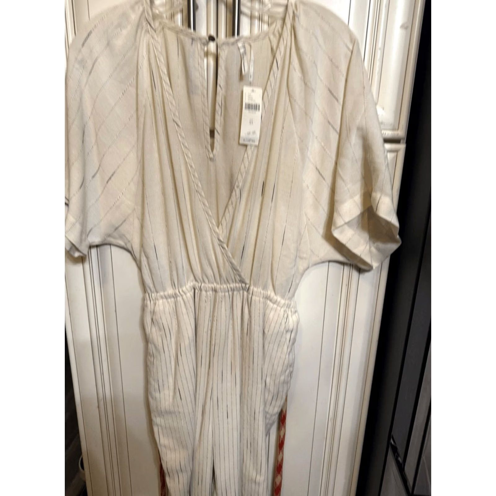 Anthropologie VINTAGE Feather Bone Jumpsuit Shirt? Size 26" / US 2 / IT 38 - 4 Thumbnail