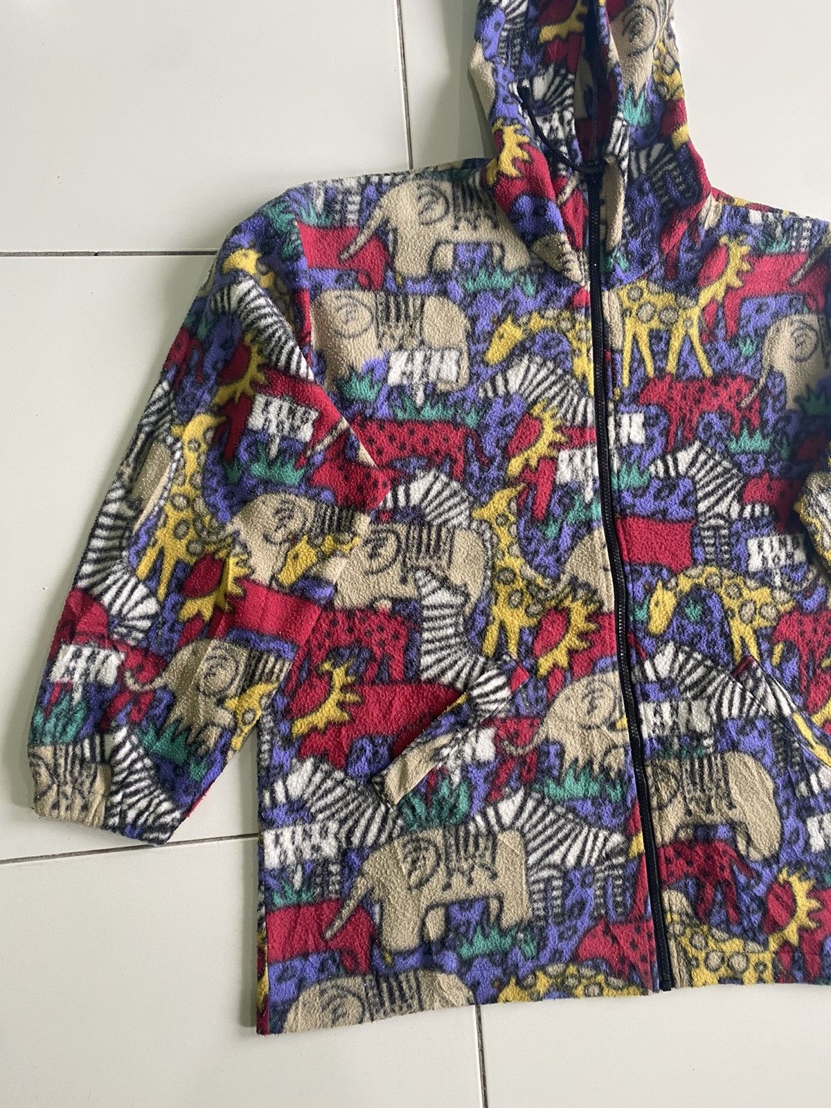 Habitat × Japanese Brand Animal Full printed Zip Up Hoodie Fleece Sweaters Size US XL / EU 56 / 4 - 2 Thumbnail