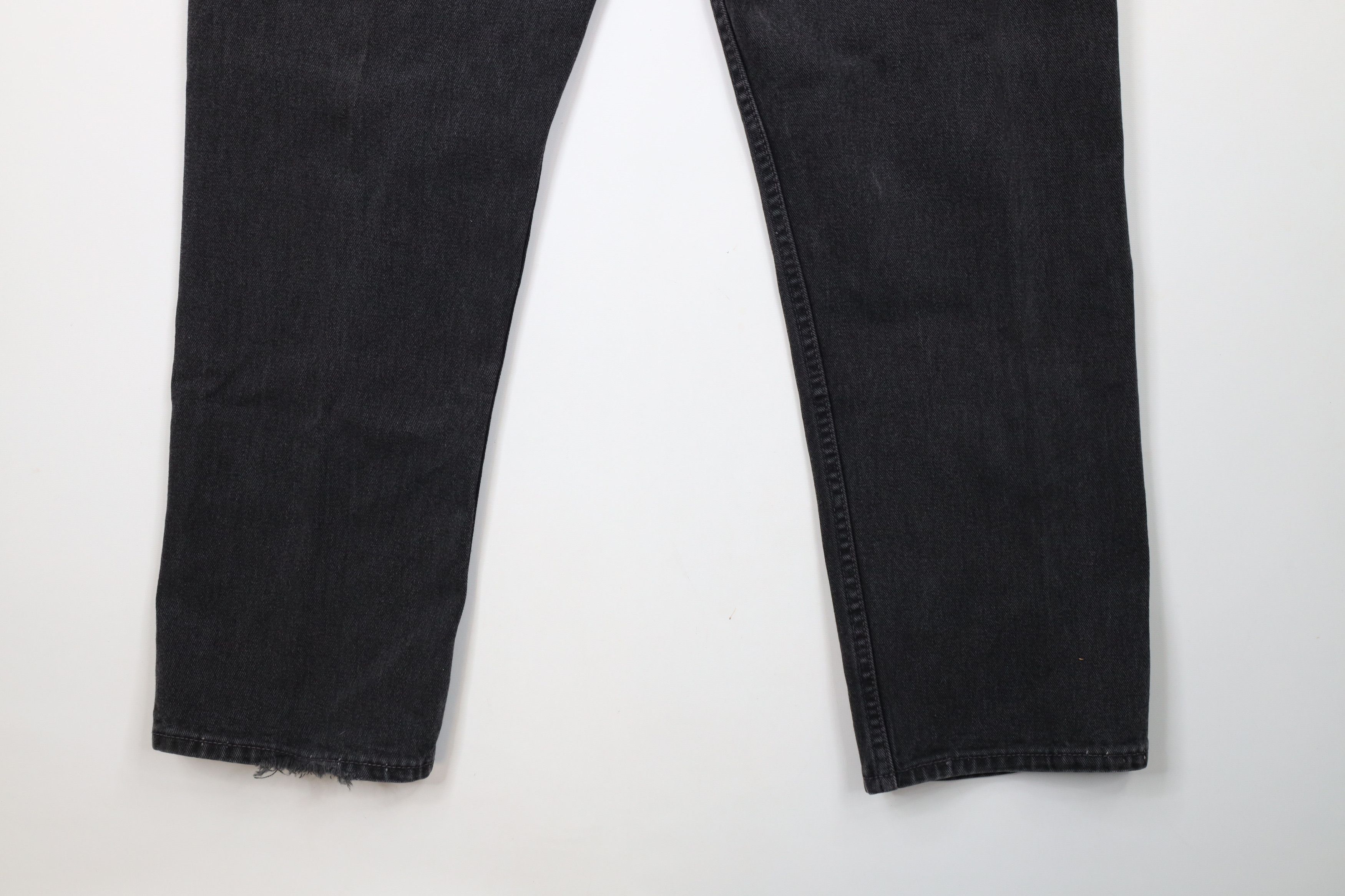 Levi's × Vintage Vintage Y2K 2003 Levis 505 Regular Fit Denim Jeans Black Size US 38 / EU 54 - 12 Thumbnail
