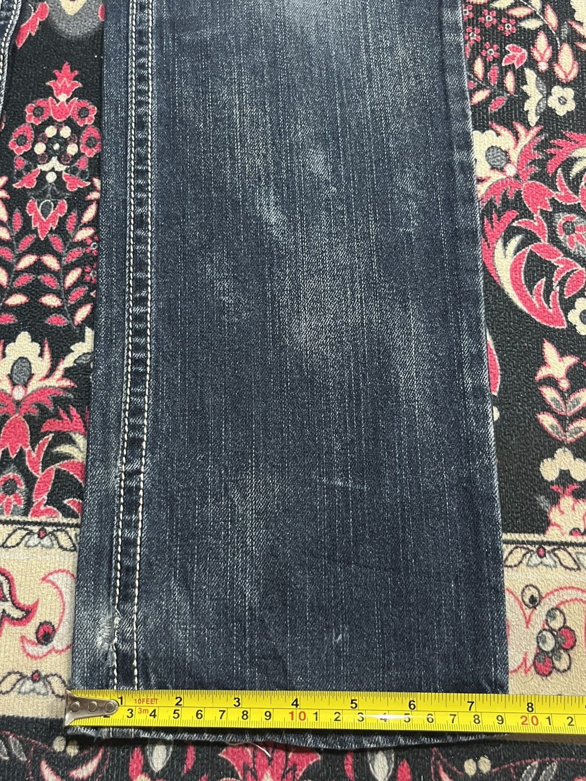 Japanese Brand Vintage J.Daniel Blue Faded Washed Distressed Straight Jeans Size US 31 - 16 Thumbnail