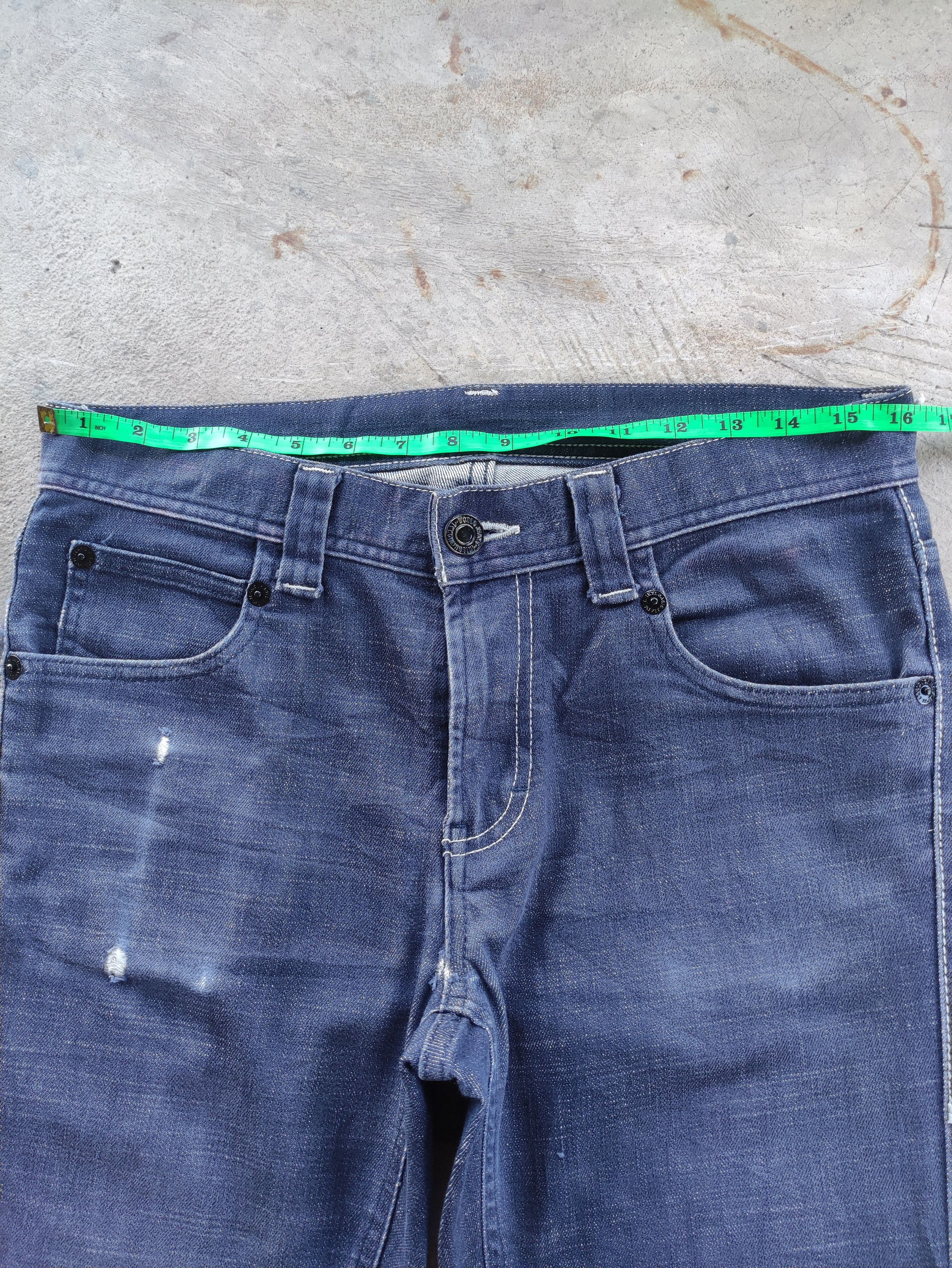 Japanese Brand Vintage Japanese Denim Distressed Faded Jean Size US 32 / EU 48 - 6 Thumbnail