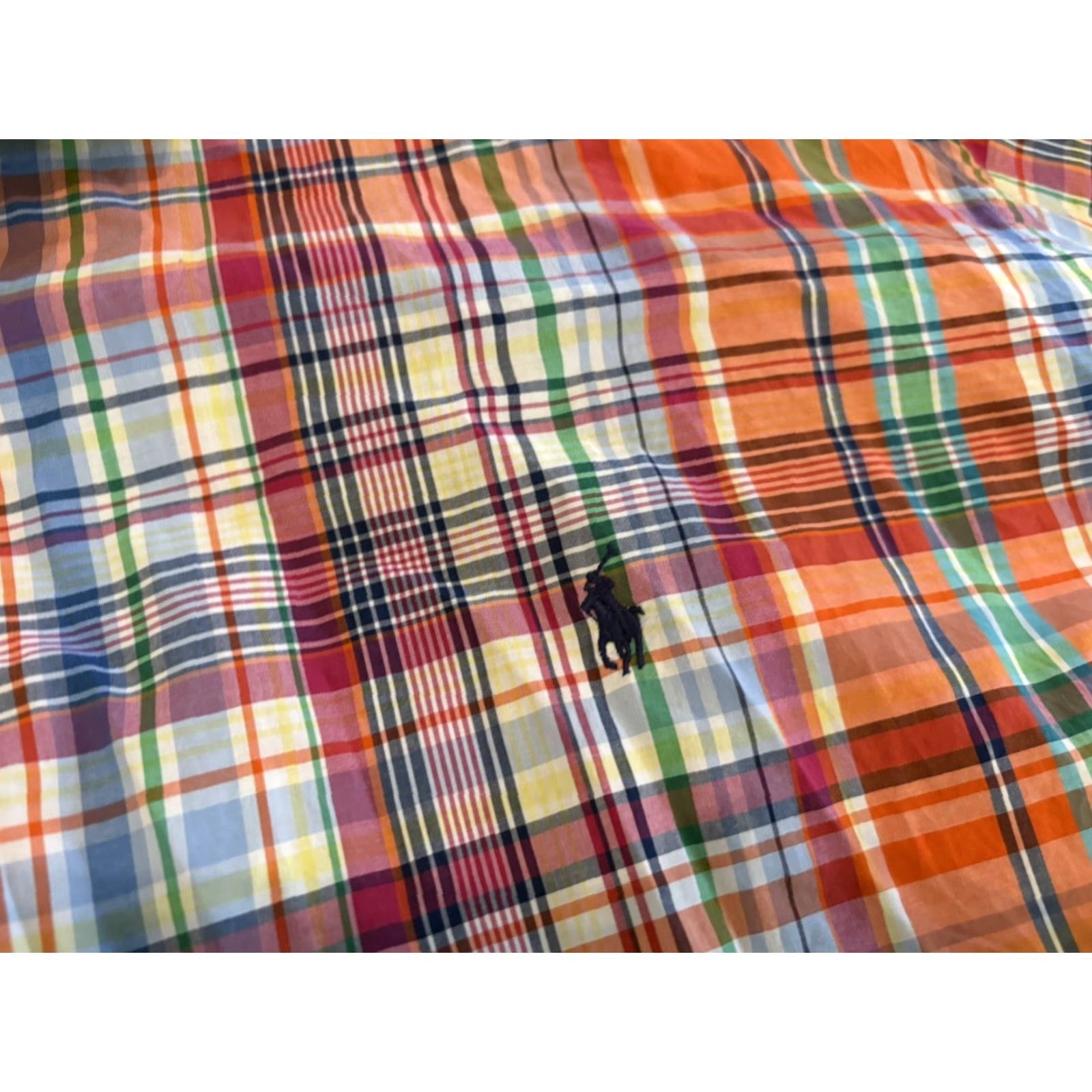 Polo Ralph Lauren Polo Ralph Lauren Long Sleeve Plaid Button-Up 4XLT NWT Orange Blue Multicolor Shirt Mens Size US XXL / EU 58 / 5 - 3 Thumbnail