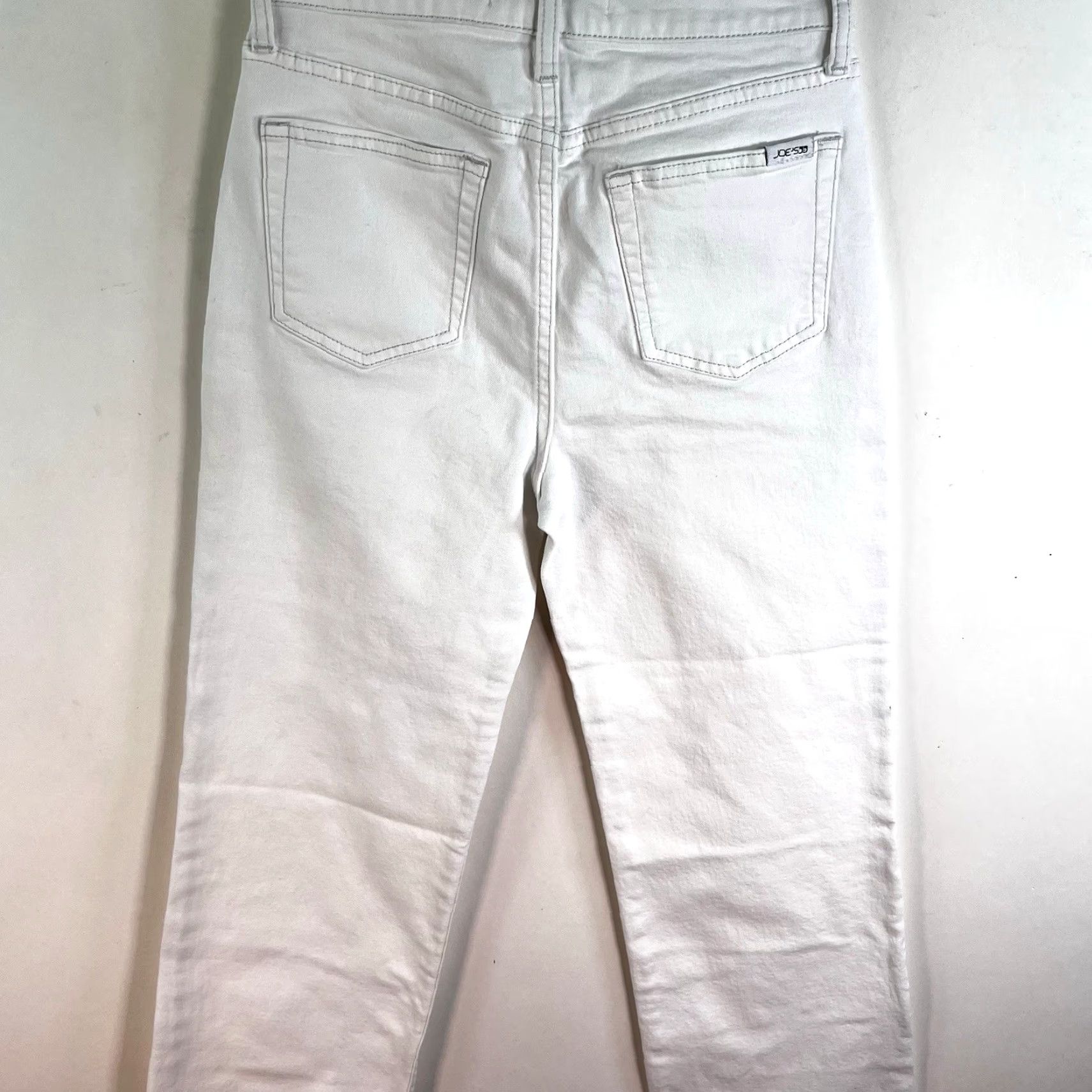 Vintage Joe's Jeans White High Rise Straight Jeans Womens Size 26 Cropped 27X25 Denim Cotton Spandex Regular Inseam 25in Pockets Zip Logo Size 26" / US 2 / IT 38 - 7 Thumbnail