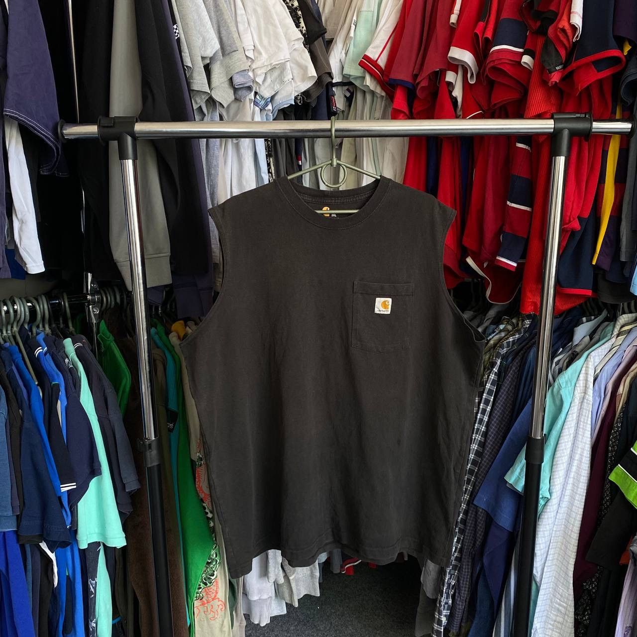 Carhartt × Vintage Vintage Carhartt Wip patch logo streetwear y2k sleeveless Size US XXL / EU 58 / 5 - 1 Thumbnail