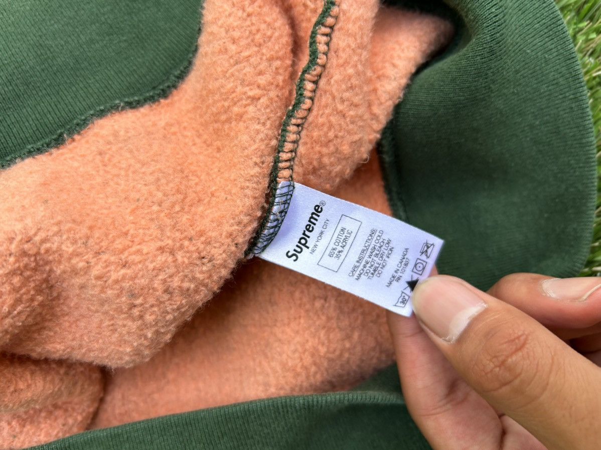 Supreme Supreme SS18 Contrast Small Box Logo Pine Green Sweatshirt Size US M / EU 48-50 / 2 - 5 Thumbnail