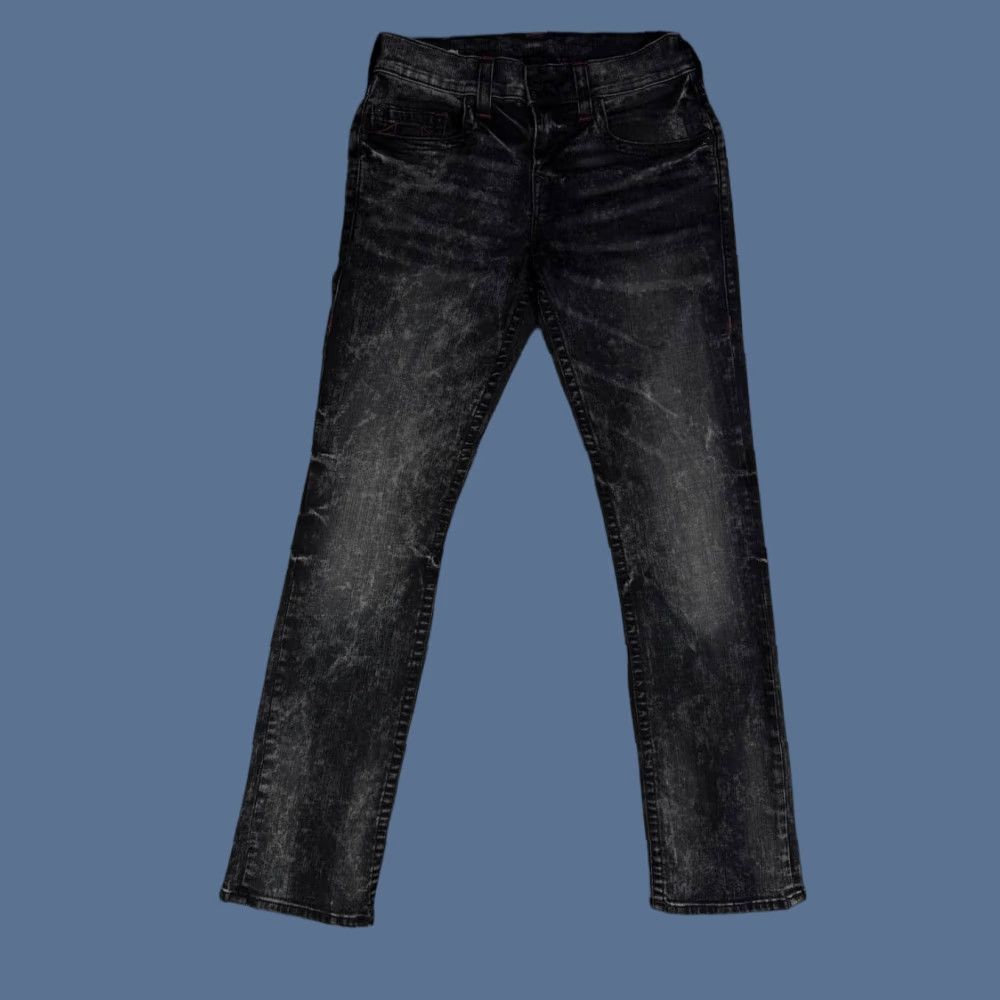 True Religion True Religion Ricky Relaxed Straight Gray Denim Jeans Men 30x32 Regular Inseam 32 Denim Logo Straight Jeans Mens Size US 30 / EU 46 - 1 Thumbnail