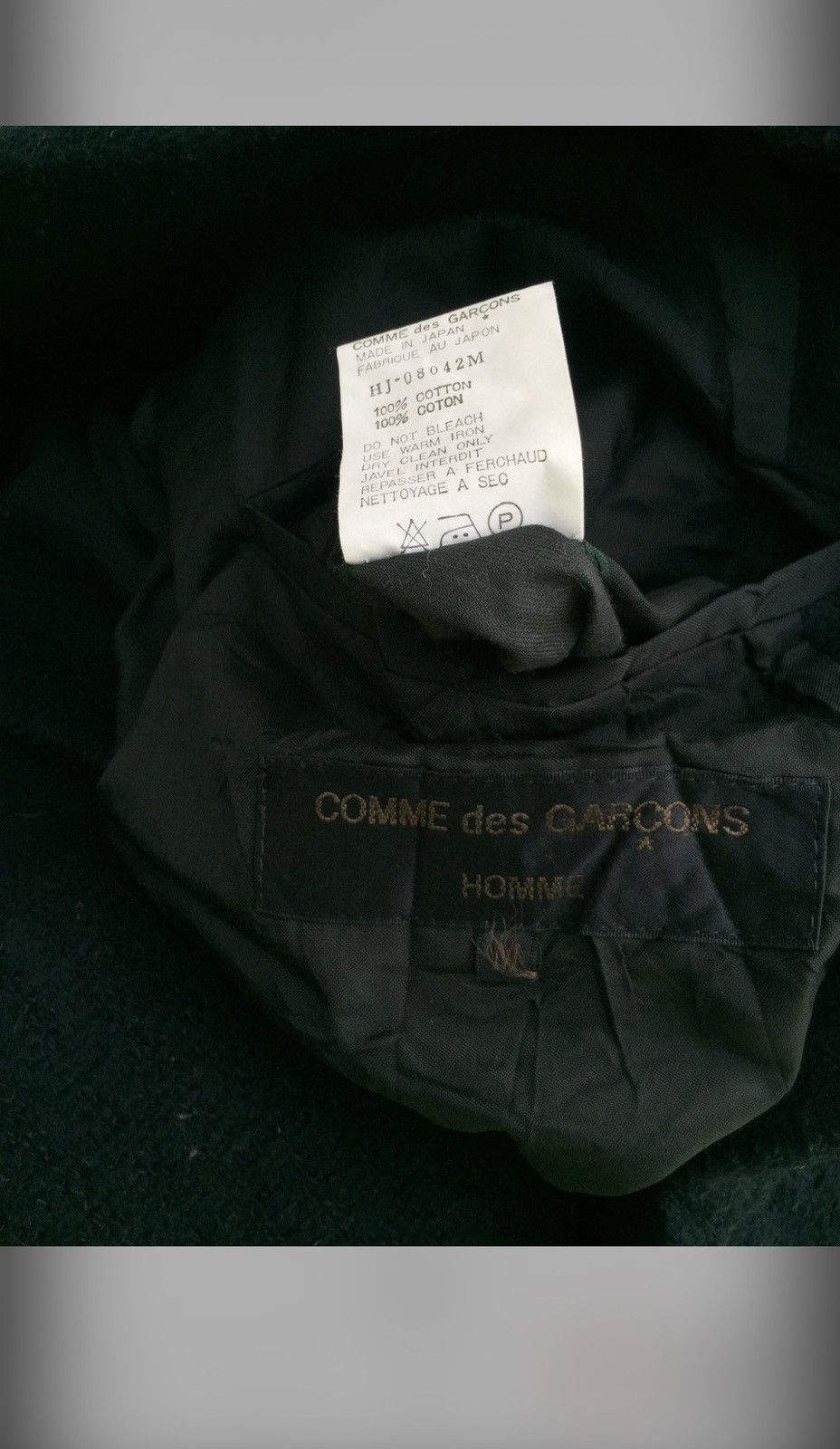 Comme des Garcons Vintage Commes Des garçons mohair wool blazer jacket Size US L / EU 52-54 / 3 - 9 Thumbnail