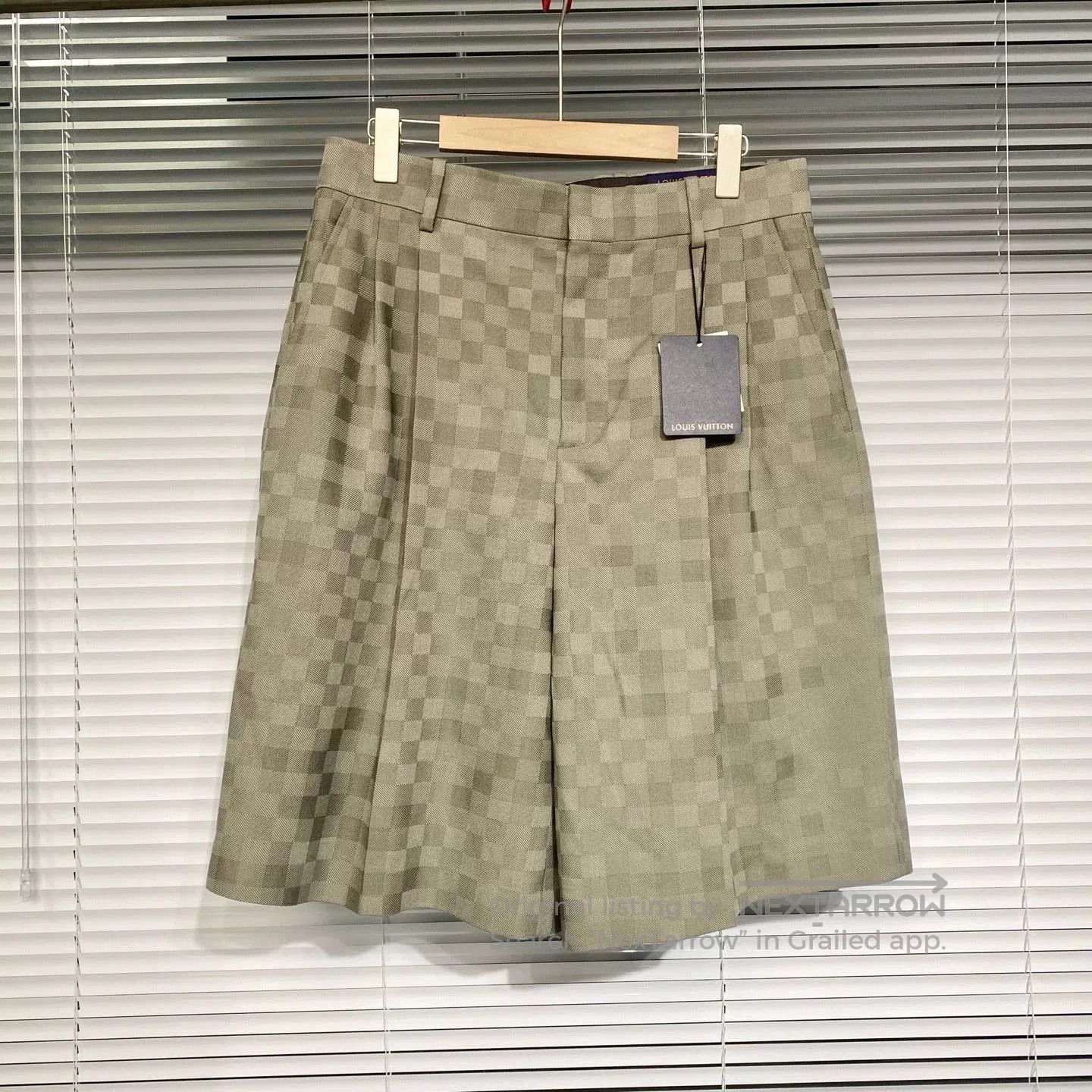 Louis Vuitton LV Pharrell Williams Damier Green Shorts. Size US 32 / EU 48 - 1 Thumbnail