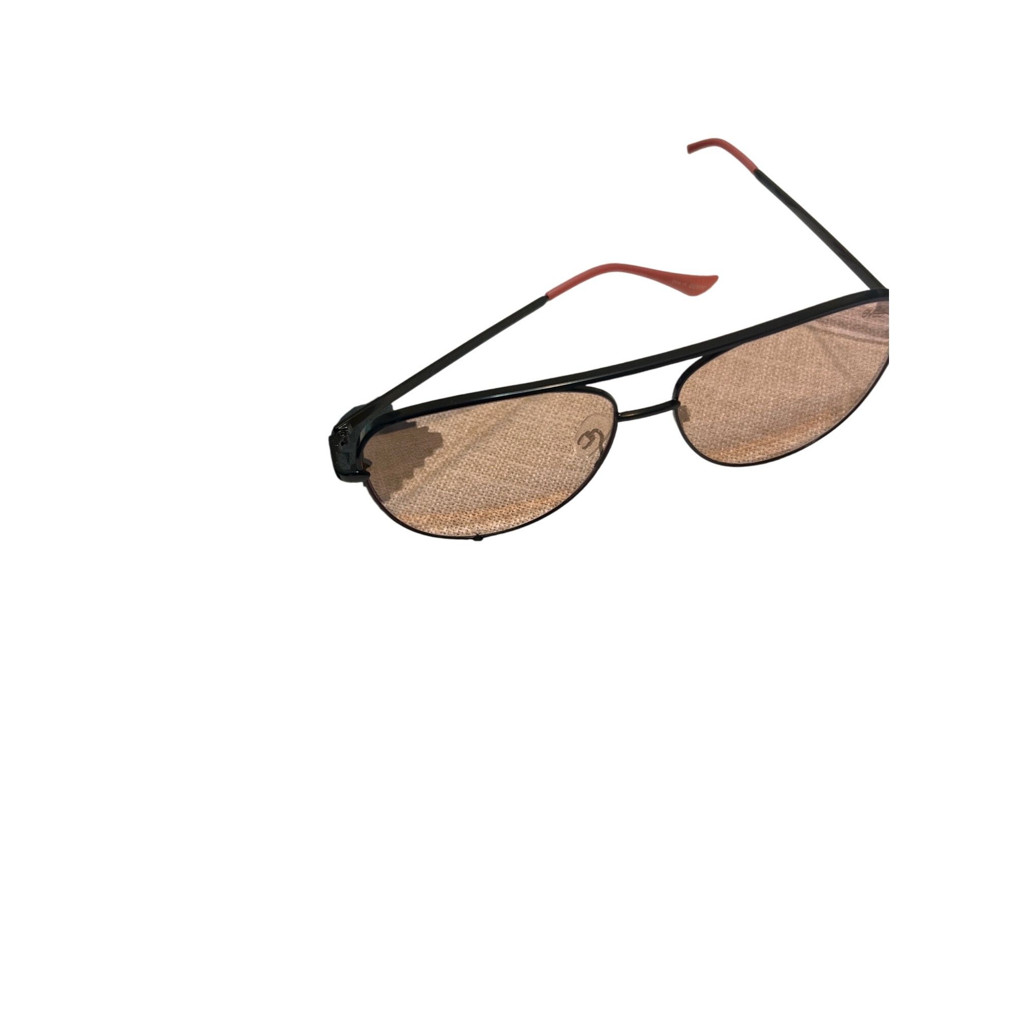 Other Evee Gemini Aviator Sunglasses Brown Tinted Lenses Black Pin Size ONE SIZE - 1 Thumbnail