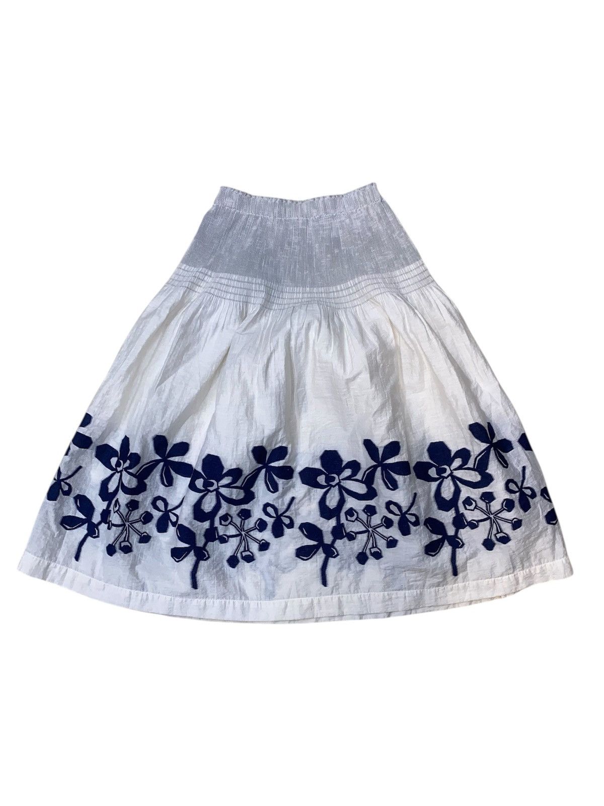 Issey Miyake Midi Skirt Floral Rare Design