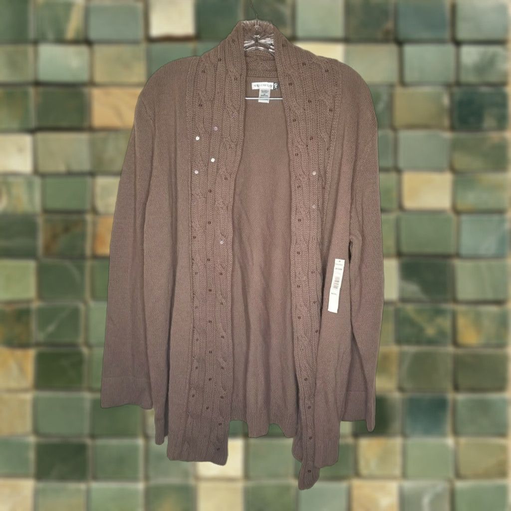 Vintage VINTAGE Willow Bay Women's Cardigan Sweater Brown Plus Size 2X Casual Fall Size XXL / US 16-18 / IT 52-54 - 1 Thumbnail