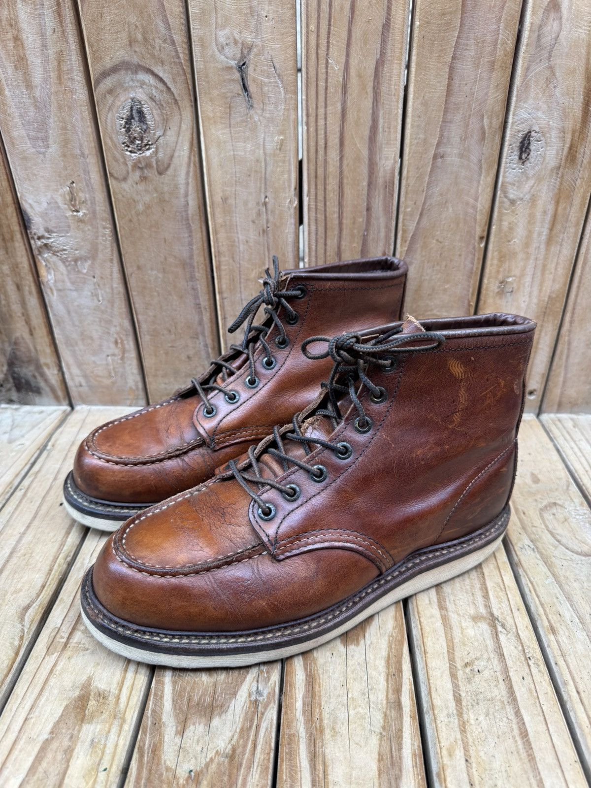Red Wing Red Wing 1907 Copper Rough Brown Boots US 8 D |UK 7 | EUR 41 Size US 8 / EU 41 - 24 Thumbnail