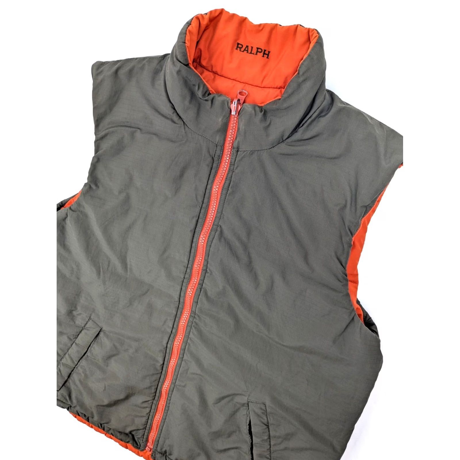Polo Ralph Lauren Polo Ralph Lauren Vest Reversible Ripstop Outdoor Men S Olive Green Orange Full Zip Puffer Insulated Mid-Length 40 in Chest Size Size US S / EU 44-46 / 1 - 3 Thumbnail
