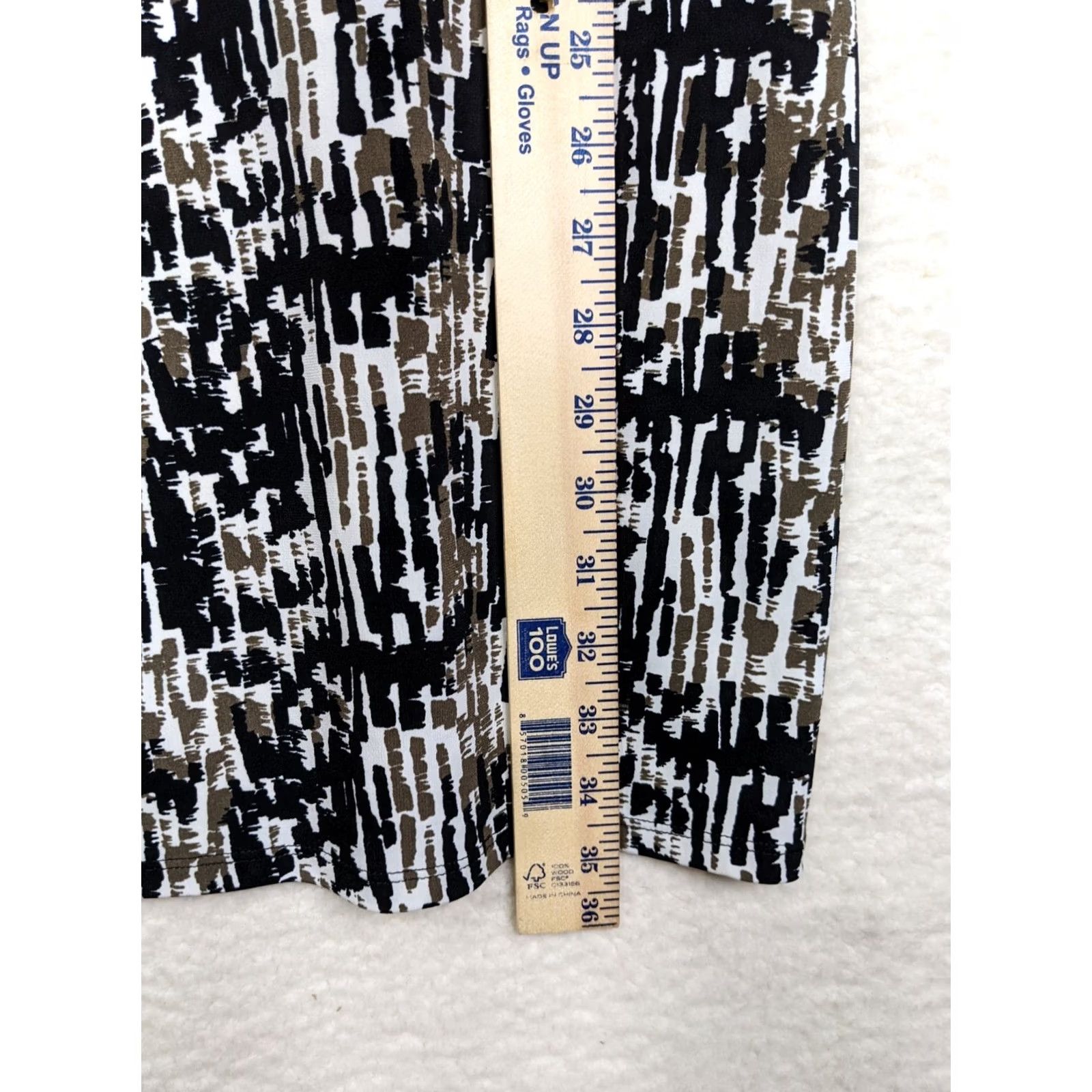 Ann Taylor Ann Taylor Dress Women A-Line Fit & Flare Knee Length Multicolor 0P Petite Round Neck Short Sleeve Button Zip Pattern Solid Casual Business Womens Size XS / US 0-2 / IT 36-38 - 6 Thumbnail