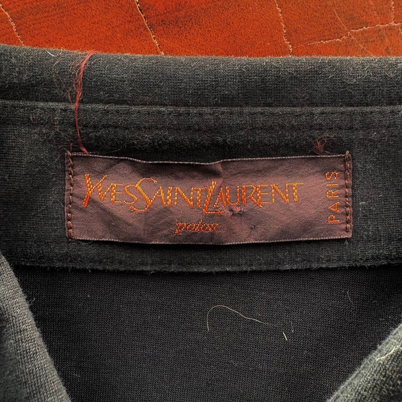 Yves Saint Laurent Vintage Yves Saint Laurent Black Double Pocket Collar Tshirt Size US M / EU 48-50 / 2 - 8 Thumbnail